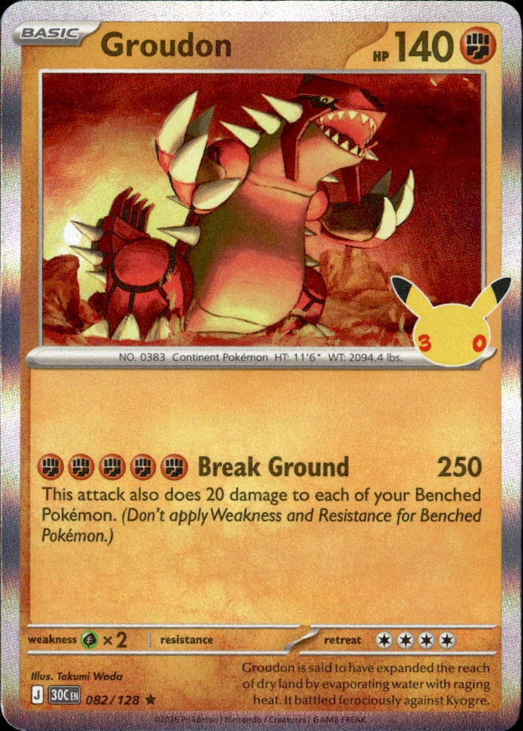 Groudon graded slab
