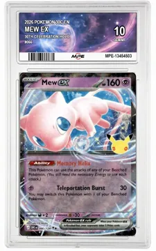 2026 POKEMON 30C EN 30th Celebration-HOLO #066 MEW EX MPE 10 GEM/MT — graded card up for auction
