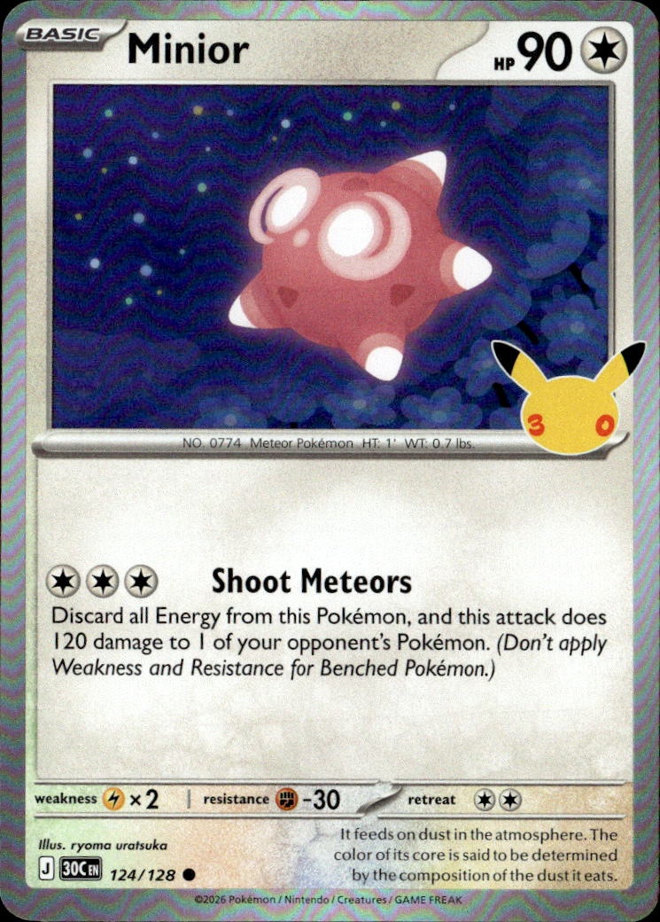 2026 Pokemon 30C En Minior graded slab