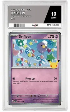 2026 POKEMON 30C EN 30th Celebration-HOLO #073 DRIFLOON MPE 10 GEM/MT — graded card up for auction