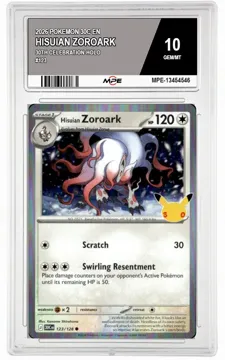 2026 POKEMON 30C EN 30th Celebration-HOLO #123 HISUIAN ZOROARK MPE 10 GEM/MT — graded card up for auction