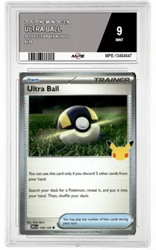 2026 POKEMON 30C EN 30th Celebration-HOLO #128 ULTRA BALL MPE 9 MINT — graded card up for auction