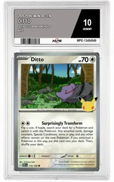 2026 POKEMON 30C EN 30th Celebration-HOLO #115 DITTO MPE 10 GEM/MT — graded card up for auction