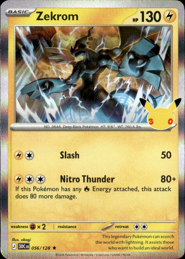 2026 Pokemon 30C En Zekrom graded slab