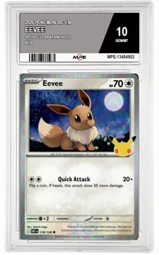 2026 POKEMON 30C EN 30th Celebration-HOLO #118 EEVEE MPE 10 GEM/MT — graded card up for auction