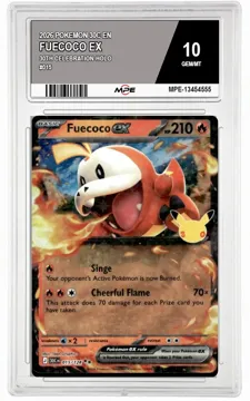 2026 POKEMON 30C EN 30th Celebration-HOLO #015 FUECOCO EX MPE 10 GEM/MT — graded card up for auction