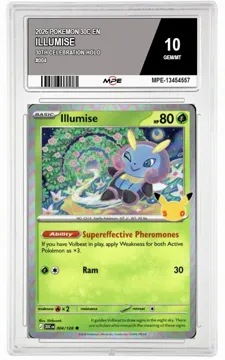 2026 POKEMON 30C EN 30th Celebration-HOLO #004 ILLUMISE MPE 10 GEM/MT — graded card up for auction