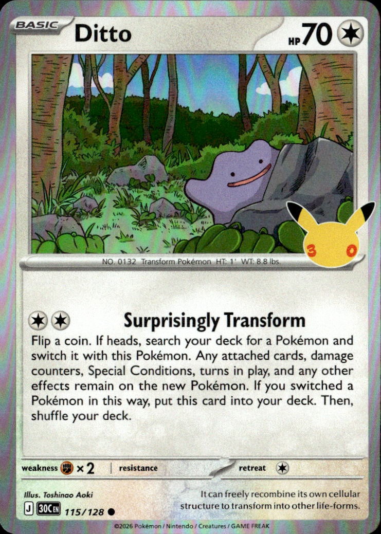 2026 Pokemon 30C En Ditto graded slab