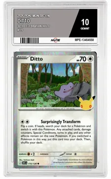 2026 POKEMON 30C EN 30th Celebration-HOLO #115 DITTO MPE 10 GEM/MT — graded card up for auction