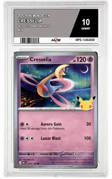 2026 POKEMON 30C EN 30th Celebration-HOLO #074 CRESSELIA MPE 10 GEM/MT — graded card up for auction