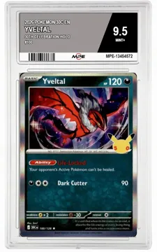 2026 POKEMON 30C EN 30th Celebration-HOLO #100 YVELTAL MPE 9.5 MINT+ — graded card up for auction