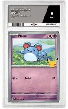 2026 POKEMON 30C EN 30th Celebration-HOLO #067 MARILL MPE 9 MINT — graded card up for auction