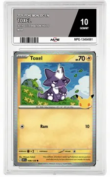 2026 POKEMON 30C EN 30th Celebration-HOLO #058 TOXEL MPE 10 GEM/MT — graded card up for auction