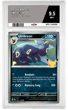 2026 POKEMON 30C EN 30th Celebration-HOLO #091 UMBREON MPE 9.5 MINT+ — graded card up for auction