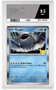 2026 POKEMON 30C EN 30th Celebration-HOLO #019 KYOGRE MPE 9.5 MINT+ — graded card up for auction