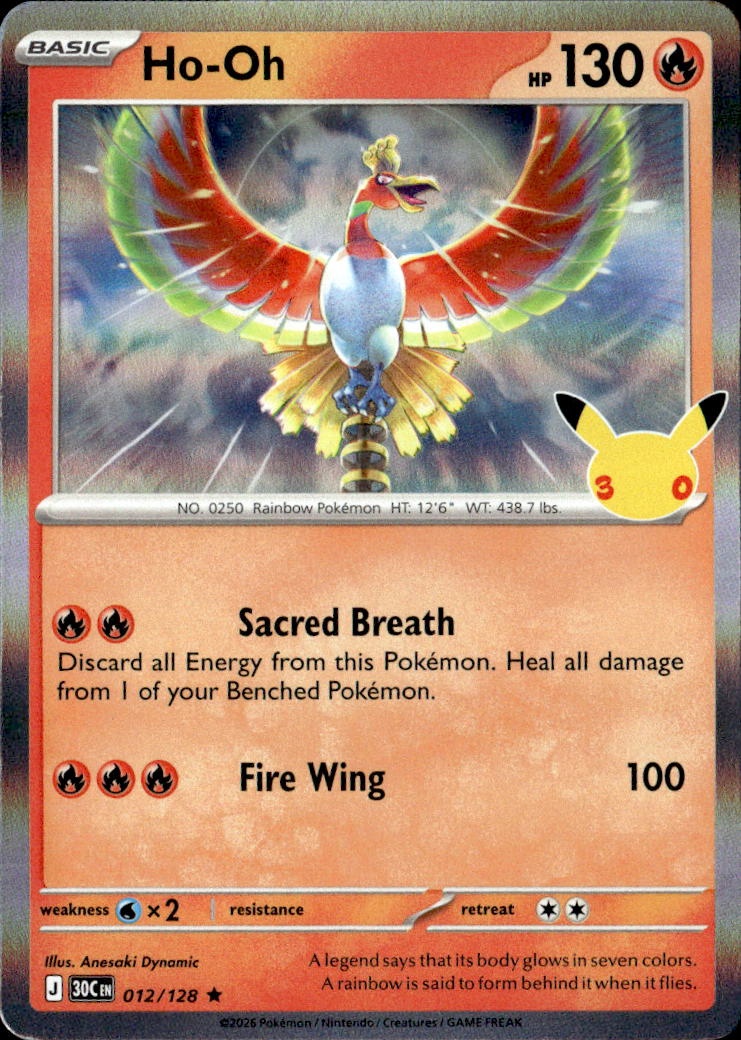 2026 Pokemon 30C En Ho-Oh graded slab
