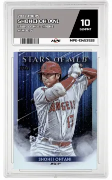 2022 TOPPS STARS OF MLB-CHROME #SMLB-24 SHOHEI OHTANI MPE 10 GEM/MT — graded card up for auction