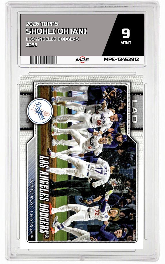 2026 TOPPS LOS ANGELES DODGERS #256 SHOHEI OHTANI MPE 9 MINT — graded card auctioned from the MPE vault