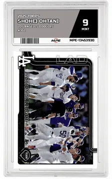2025 TOPPS LOS ANGELES DODGERS #302 SHOHEI OHTANI MPE 9 MINT — graded card up for auction
