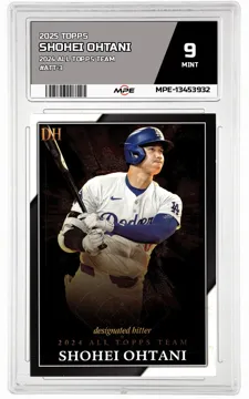 2025 TOPPS 2024 ALL TOPPS TEAM #ATT-3 SHOHEI OHTANI MPE 9 MINT — graded card up for auction