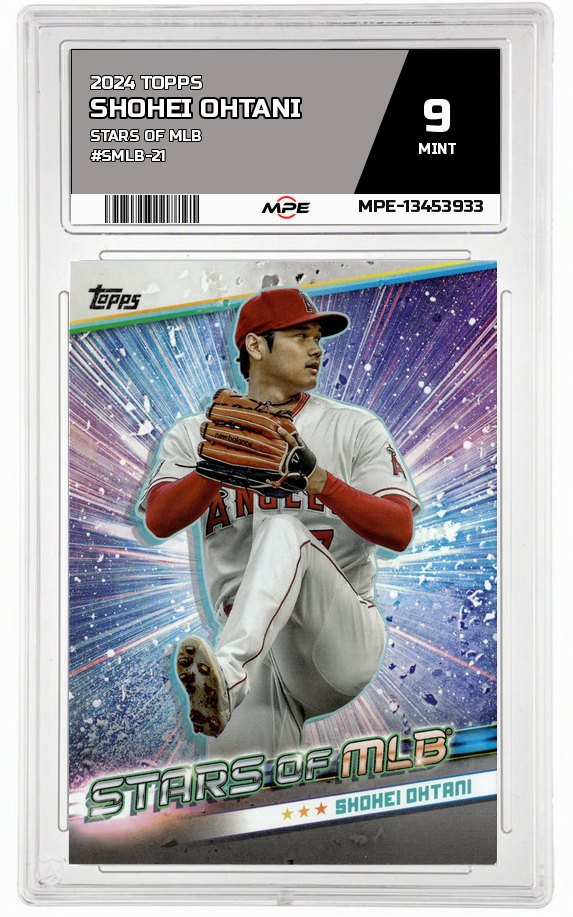2024 TOPPS STARS OF MLB #SMLB-21 SHOHEI OHTANI MPE 9 MINT — graded card auctioned from the MPE vault
