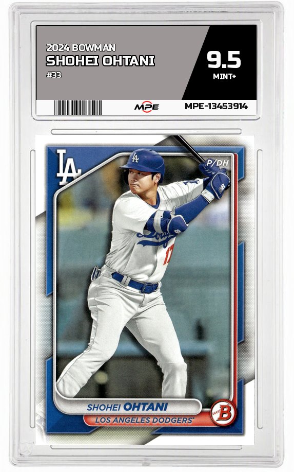 2024 BOWMAN #33 SHOHEI OHTANI MPE 9.5 MINT+ — graded card auctioned from the MPE vault