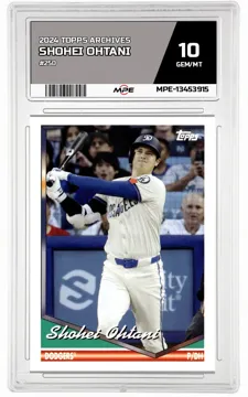 2024 TOPPS ARCHIVES #250 SHOHEI OHTANI MPE 10 GEM/MT — graded card up for auction