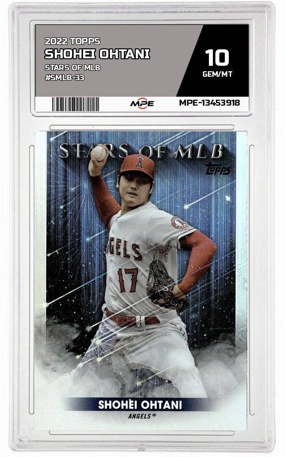 2022 TOPPS STARS OF MLB #SMLB-33 SHOHEI OHTANI MPE 10 GEM/MT — graded card auctioned from the MPE vault