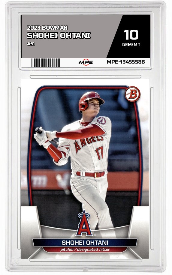 2023 BOWMAN #51 SHOHEI OHTANI MPE 10 GEM/MT — graded card auctioned from the MPE vault