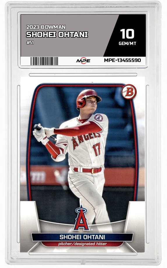 2023 BOWMAN #51 SHOHEI OHTANI MPE 10 GEM/MT — graded card auctioned from the MPE vault