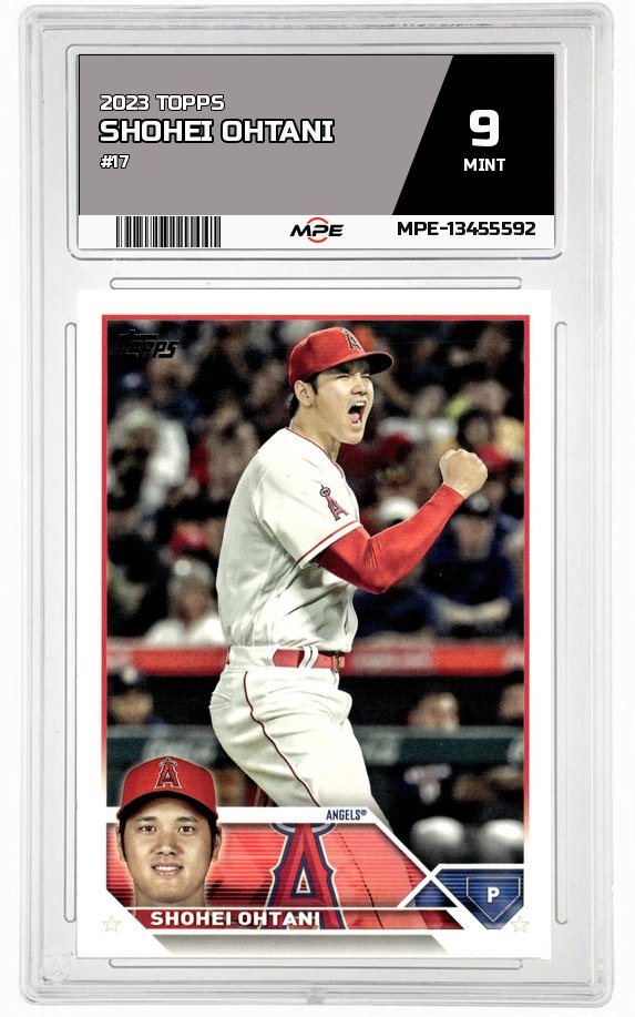2023 TOPPS #17 SHOHEI OHTANI MPE 9 MINT — graded card auctioned from the MPE vault