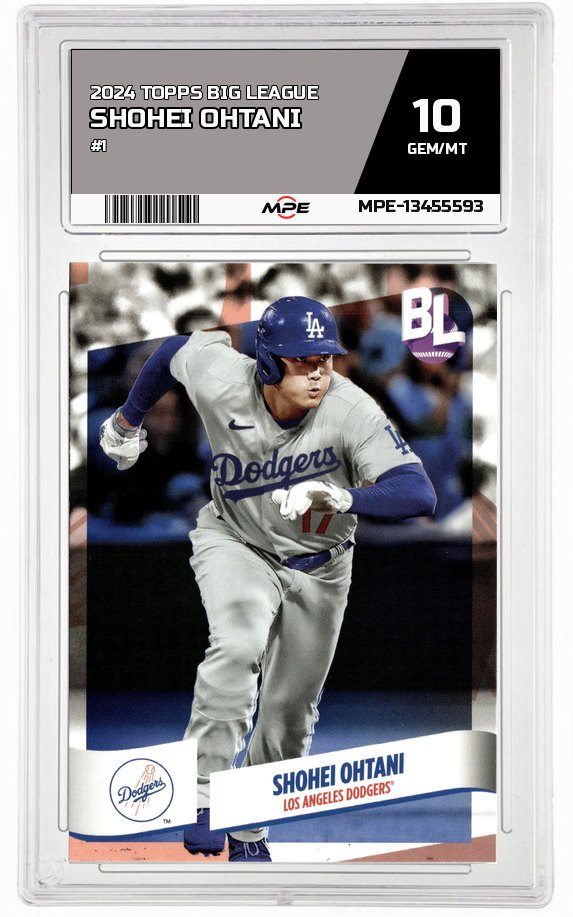 2024 TOPPS BIG LEAGUE #1 SHOHEI OHTANI MPE 10 GEM/MT — graded card auctioned from the MPE vault