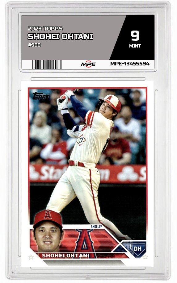 2023 TOPPS #600 SHOHEI OHTANI MPE 9 MINT — graded card auctioned from the MPE vault
