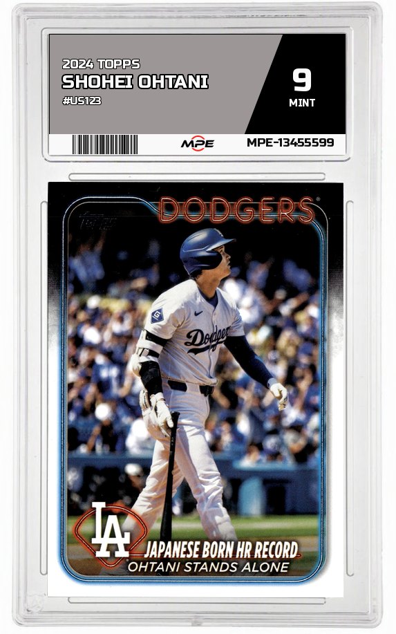 2024 TOPPS #US123 SHOHEI OHTANI MPE 9 MINT — graded card auctioned from the MPE vault