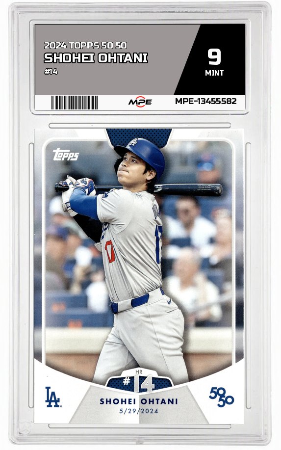 2024 TOPPS 50 50 #14 SHOHEI OHTANI MPE 9 MINT — graded card auctioned from the MPE vault