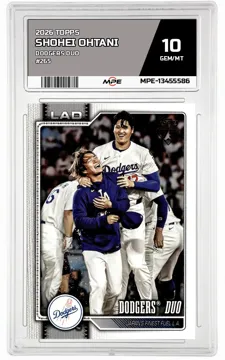 2026 TOPPS DODGERS DUO #265 SHOHEI OHTANI MPE 10 GEM/MT — graded card up for auction