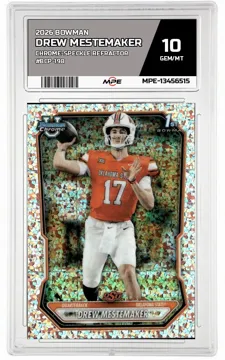 2026 BOWMAN CHROME-Speckle Refractor #BCP-198 DREW MESTEMAKER MPE 10 GEM/MT — graded card up for auction