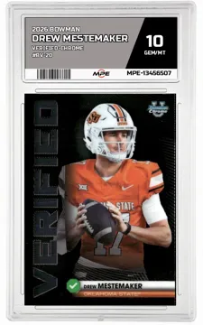 2026 BOWMAN VERIFIED-CHROME #BV-20 DREW MESTEMAKER MPE 10 GEM/MT — graded card up for auction