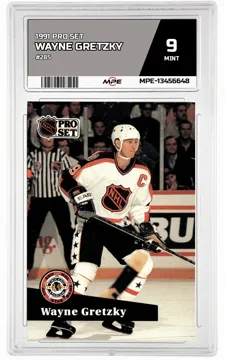 1991 PRO SET #285 WAYNE GRETZKY MPE 9 MINT — graded card up for auction