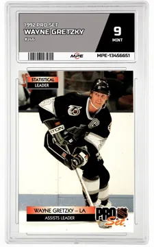 1992 PRO SET #246 WAYNE GRETZKY MPE 9 MINT — graded card up for auction