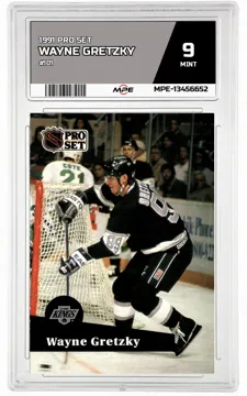 1991 PRO SET #101 WAYNE GRETZKY MPE 9 MINT — graded card up for auction