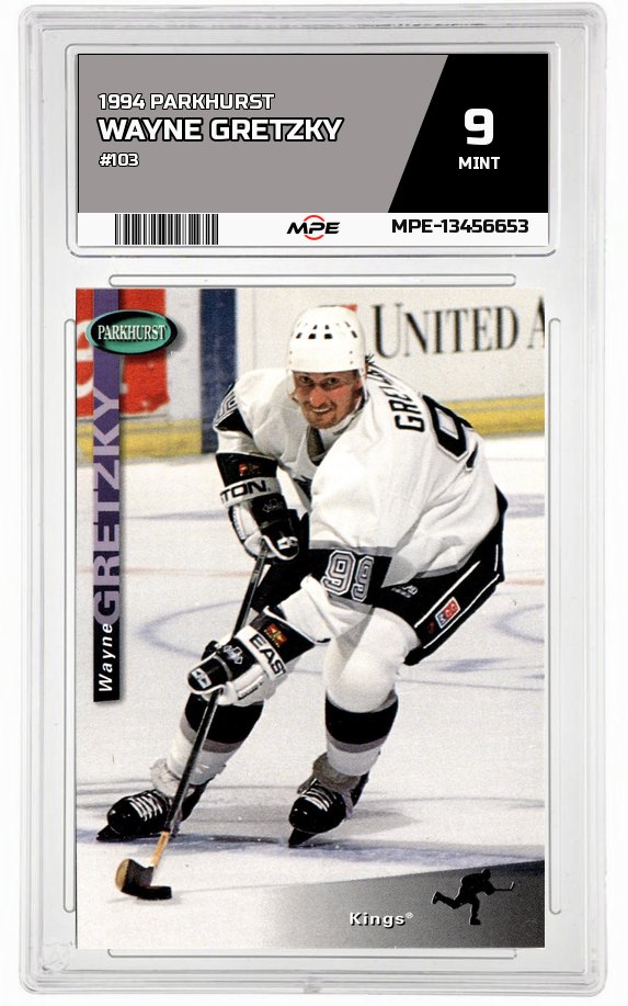 1994 PARKHURST #103 WAYNE GRETZKY MPE 9 MINT — graded card auctioned from the MPE vault