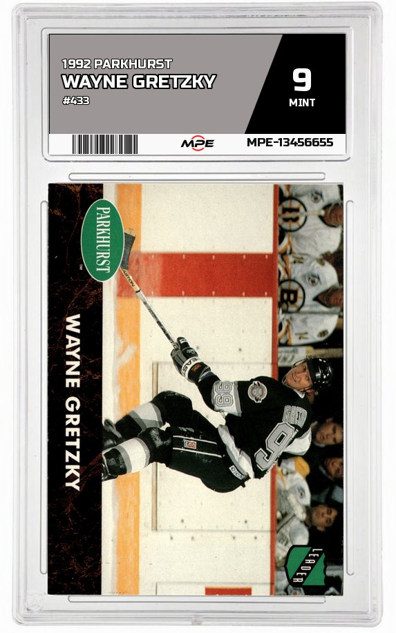 1992 PARKHURST #433 WAYNE GRETZKY MPE 9 MINT — graded card auctioned from the MPE vault