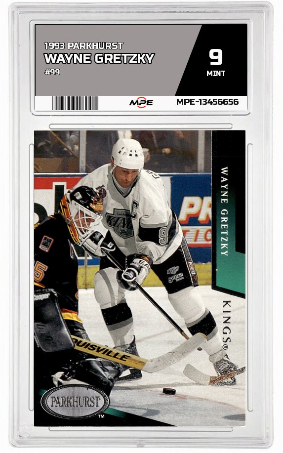 1993 PARKHURST #99 WAYNE GRETZKY MPE 9 MINT — graded card auctioned from the MPE vault