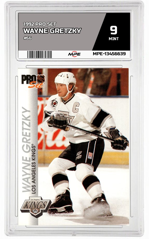 1992 PRO SET #66 WAYNE GRETZKY MPE 9 MINT — graded card auctioned from the MPE vault
