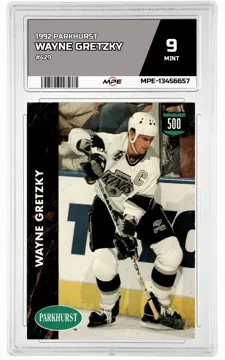 1992 PARKHURST #429 WAYNE GRETZKY MPE 9 MINT — graded card up for auction