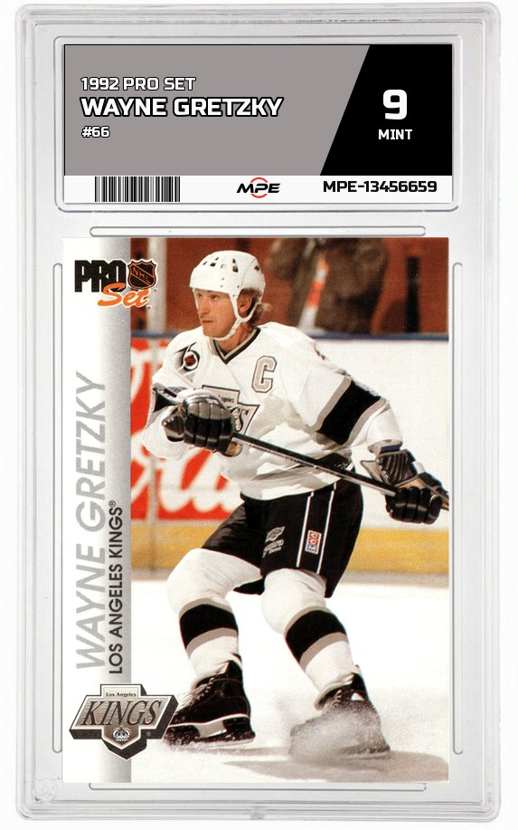 1992 PRO SET #66 WAYNE GRETZKY MPE 9 MINT — graded card auctioned from the MPE vault