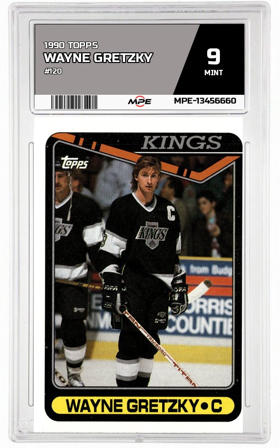 1990 TOPPS #120 WAYNE GRETZKY MPE 9 MINT — graded card auctioned from the MPE vault