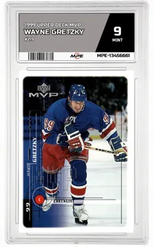 1999 UPPER DECK MVP #219 WAYNE GRETZKY MPE 9 MINT — graded card up for auction