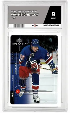 1999 UPPER DECK MVP #219 WAYNE GRETZKY MPE 9 MINT — graded card up for auction